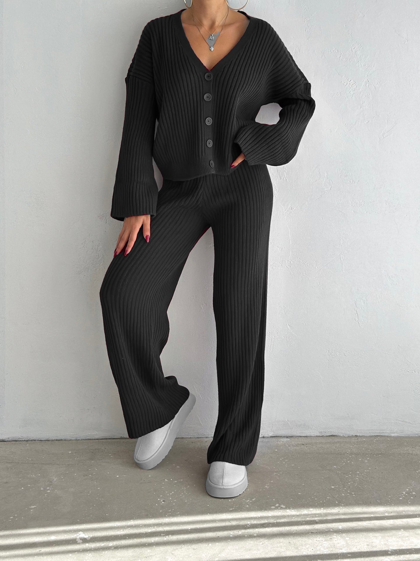 Sleek Buttoned Co-Ord