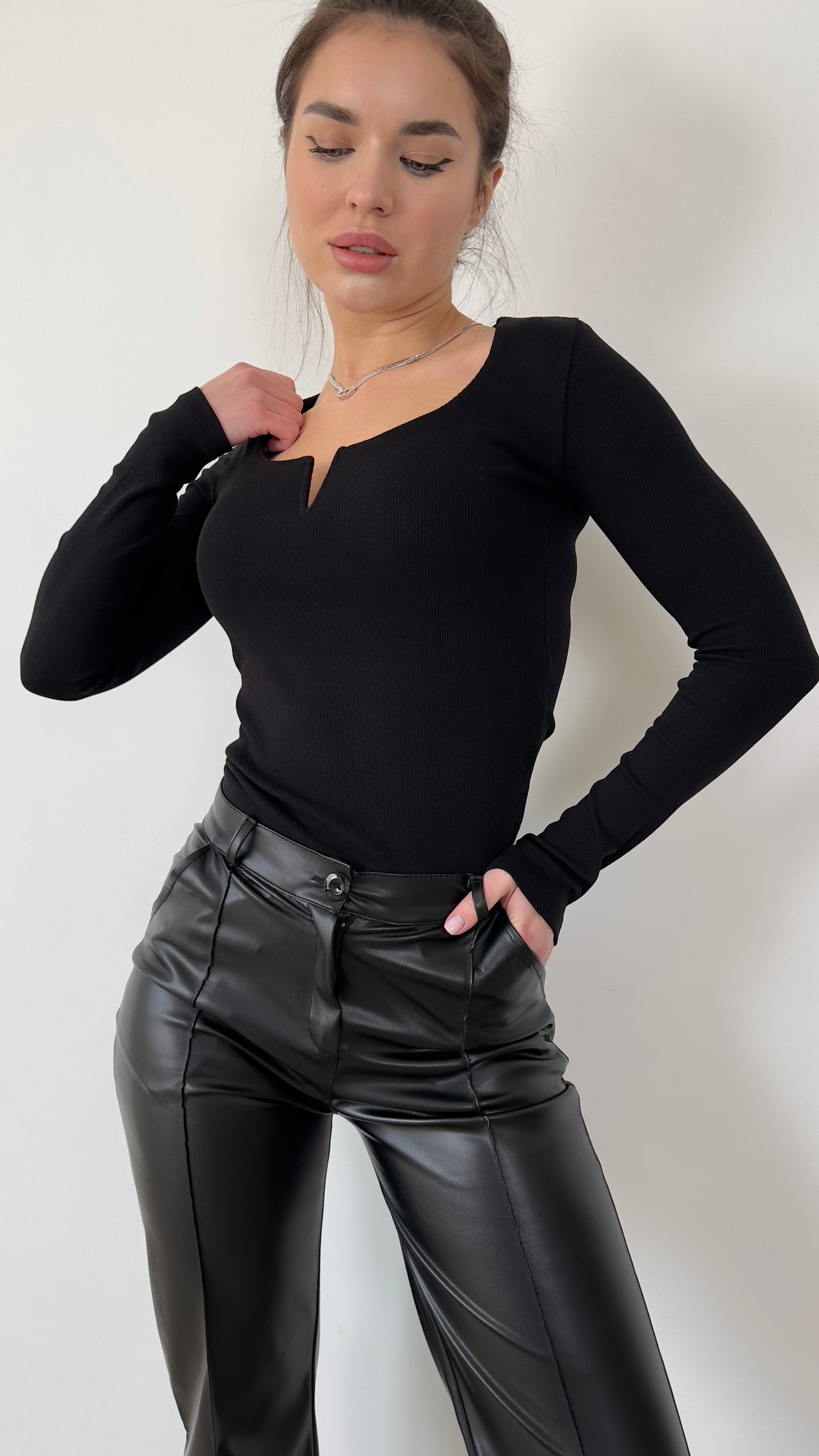 Refined V-Neck Top