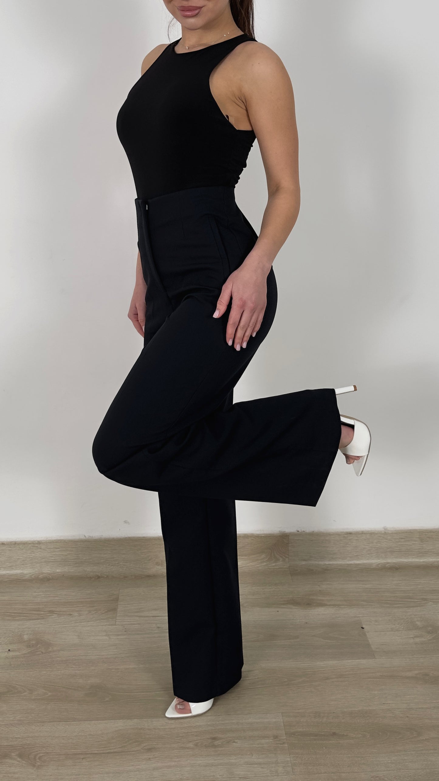 High-Waist Flow Trousers