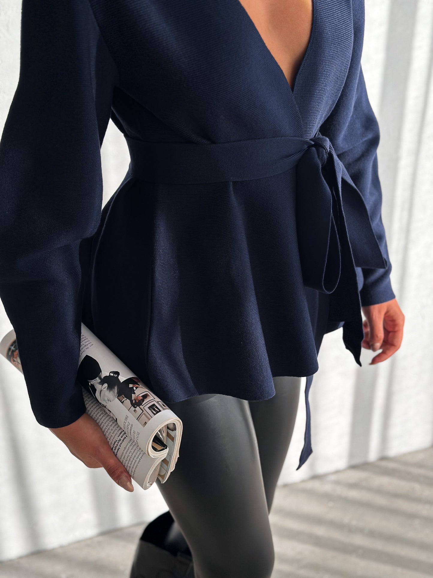 Refined Wrap Cardigan