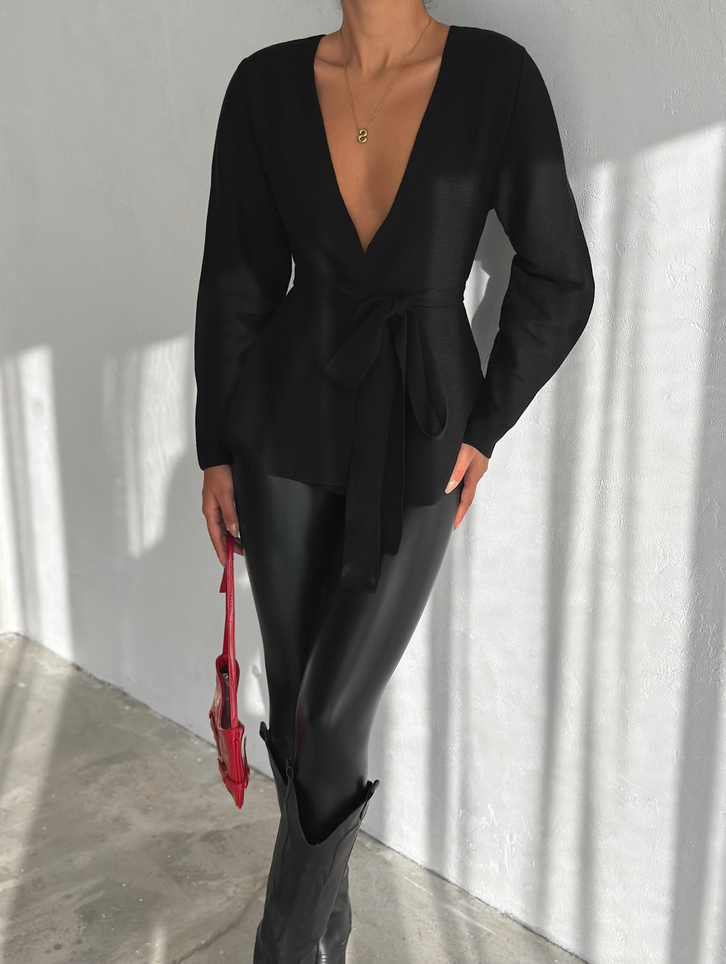 Refined Wrap Cardigan