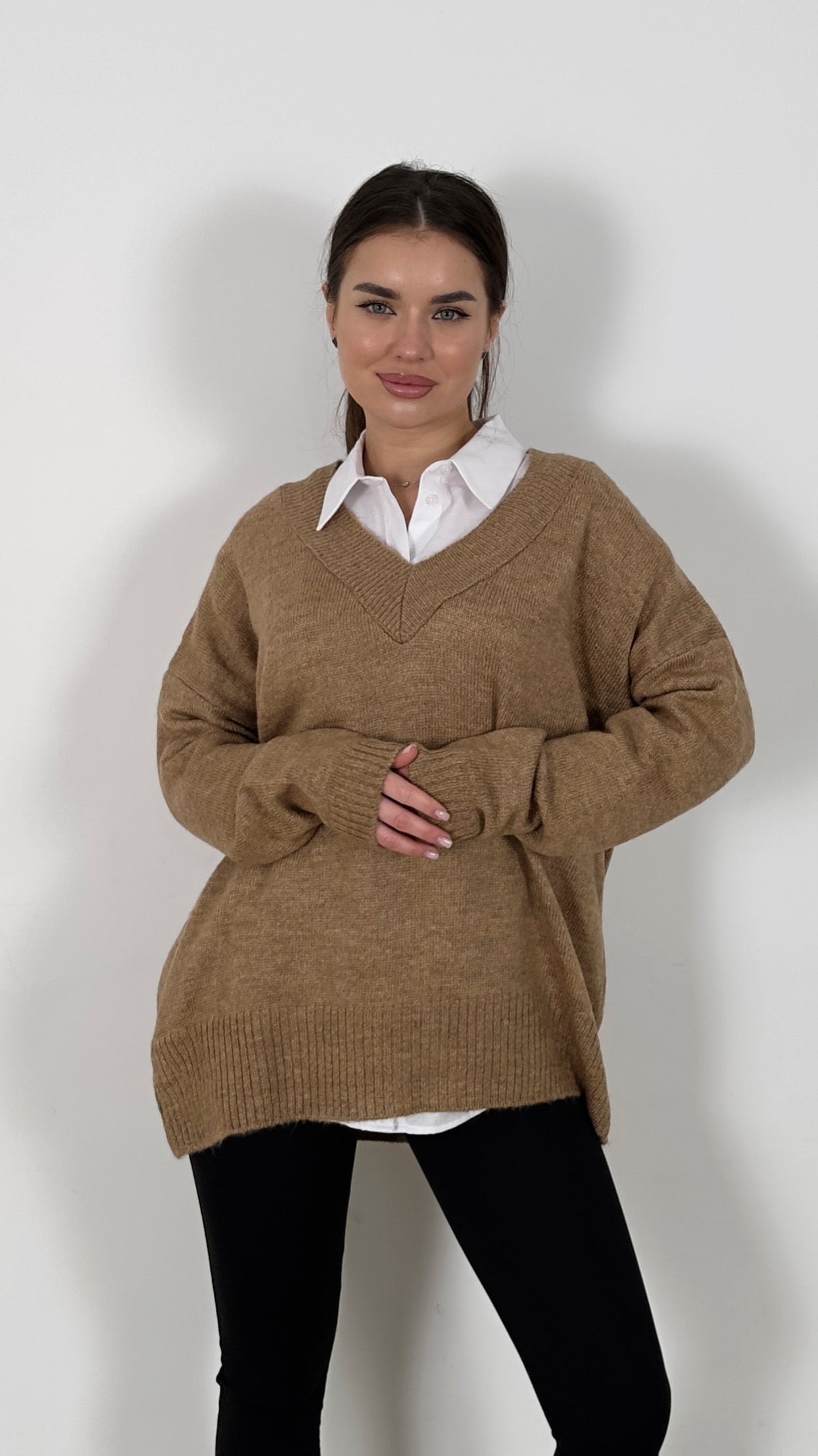 Warm Hug V-Blouse