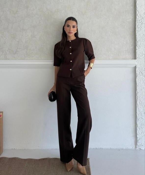 Chocolate Tailored Ensemble