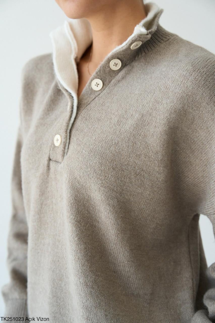 Heritage Button Sweater