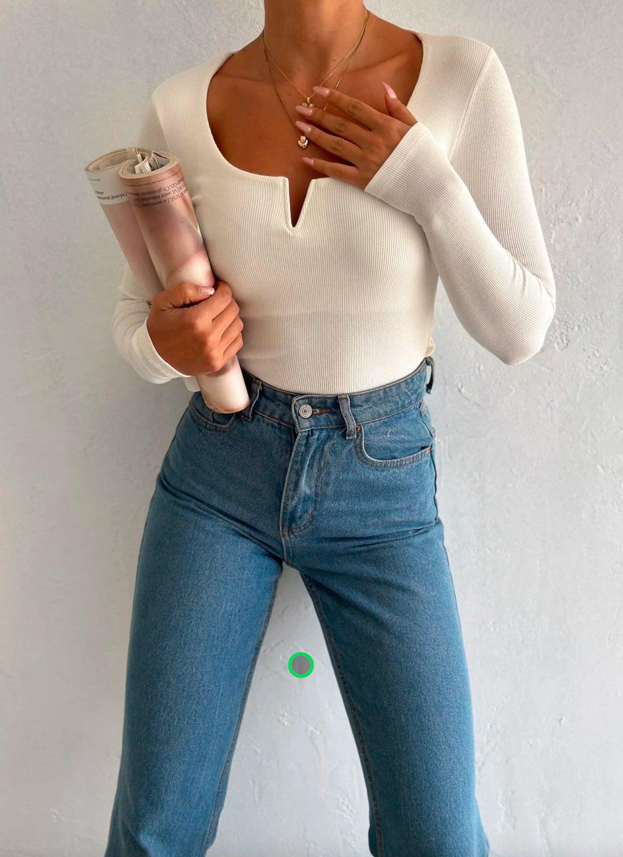 Refined V-Neck Top