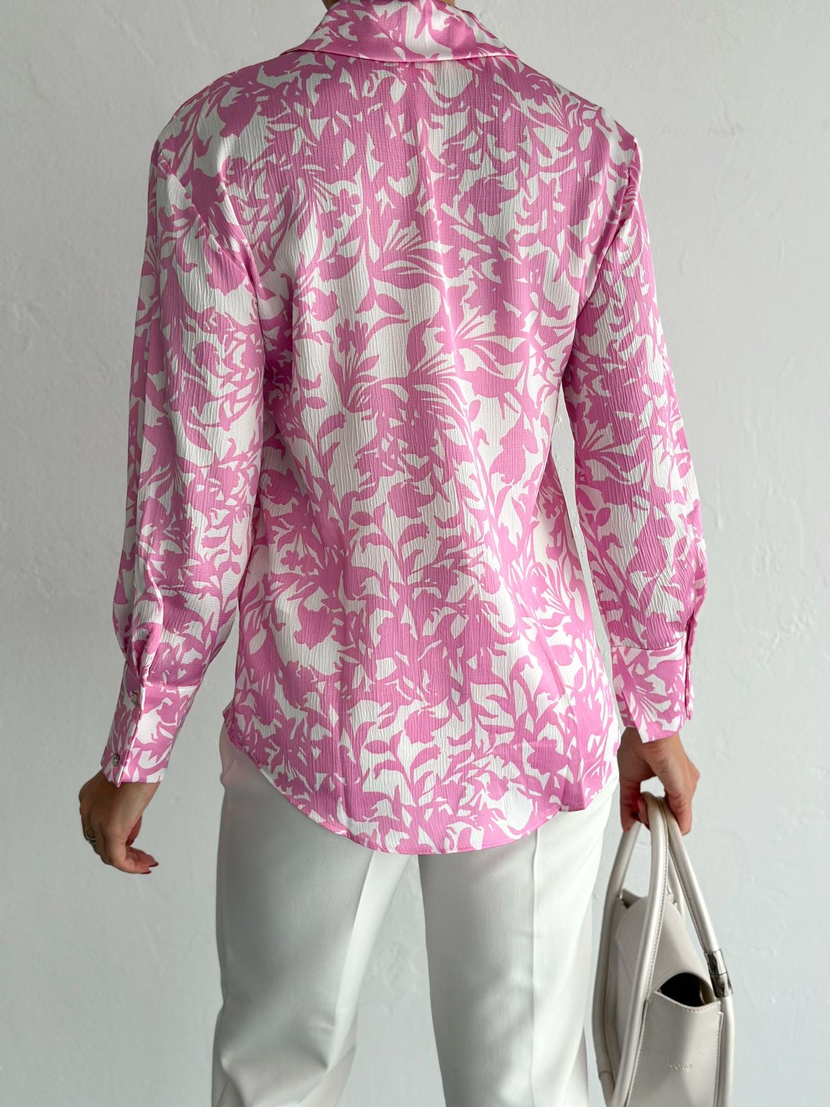 Pink Blush Bloom Textured Shirt