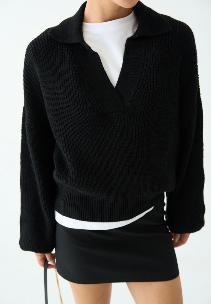 Elegant V-Collar Blouse