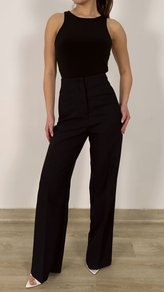 High-Waist Flow Trousers
