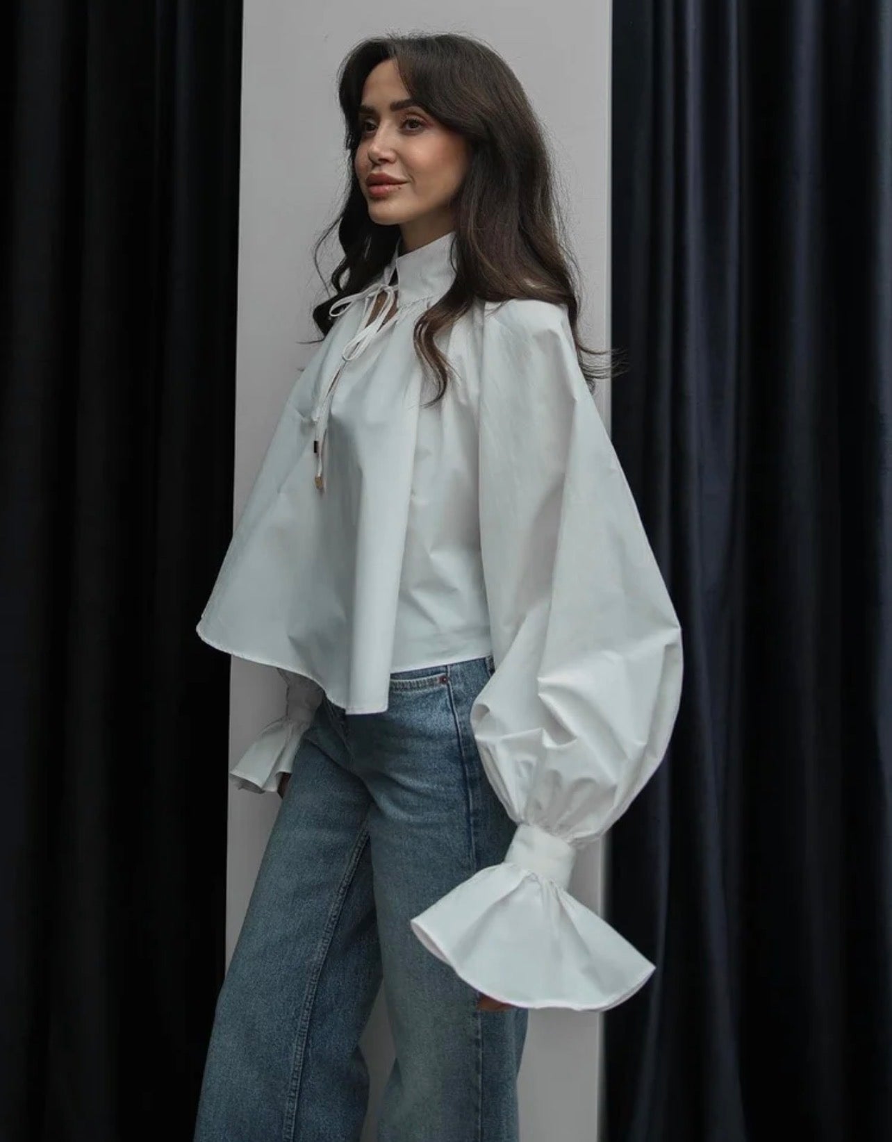 Isabella Tie-Neck Shirt