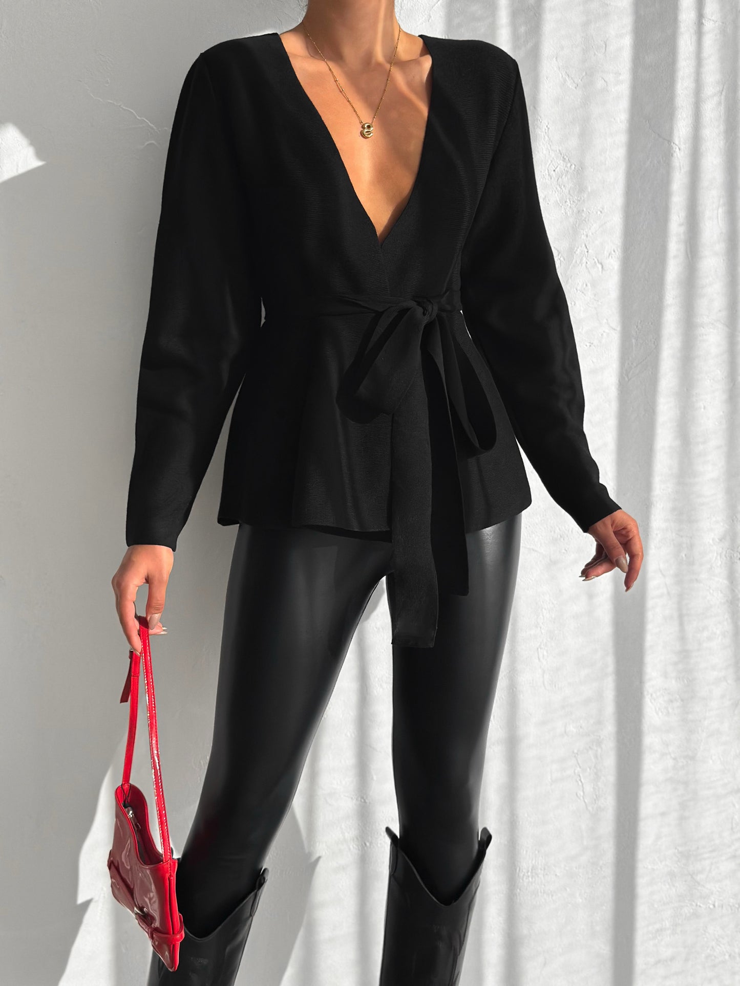 Refined Wrap Cardigan