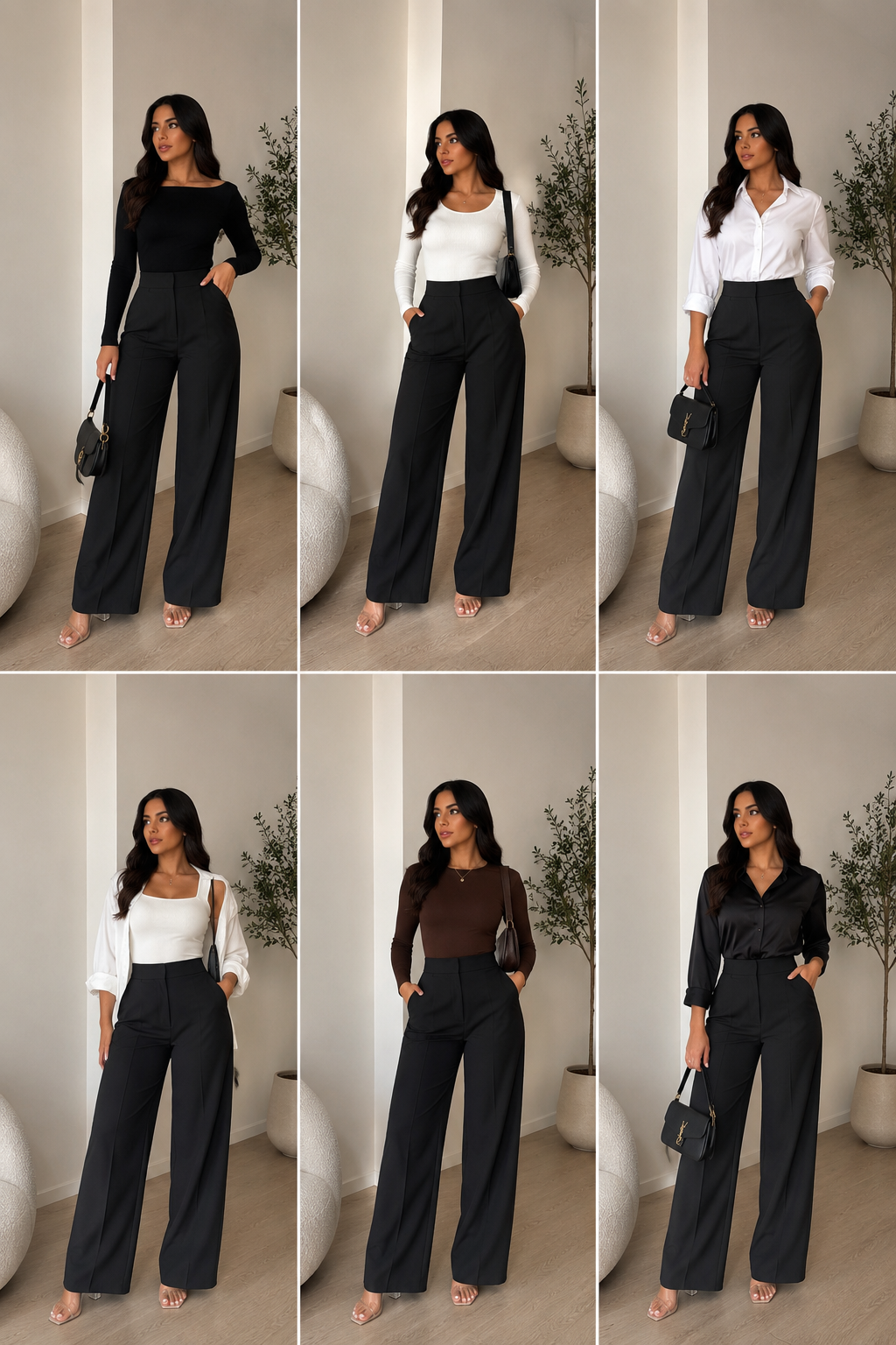 High Waist Formal Trousers