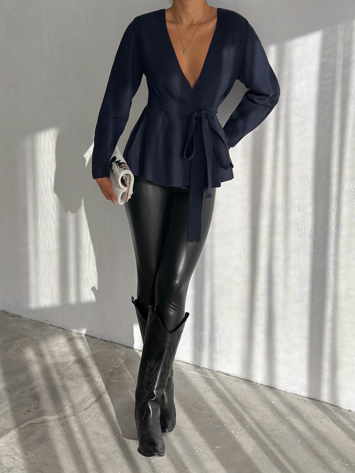 Refined Wrap Cardigan