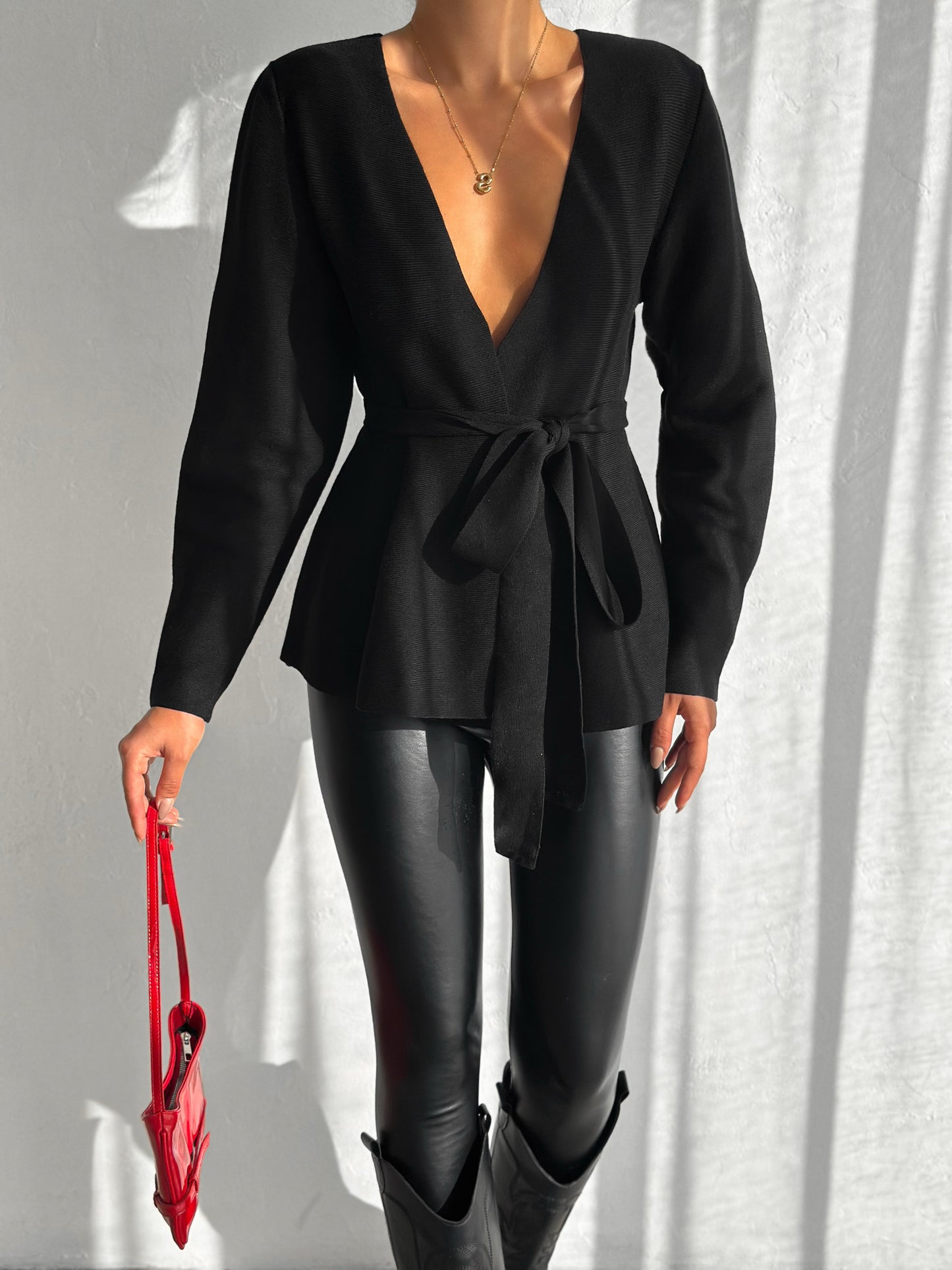 Refined Wrap Cardigan