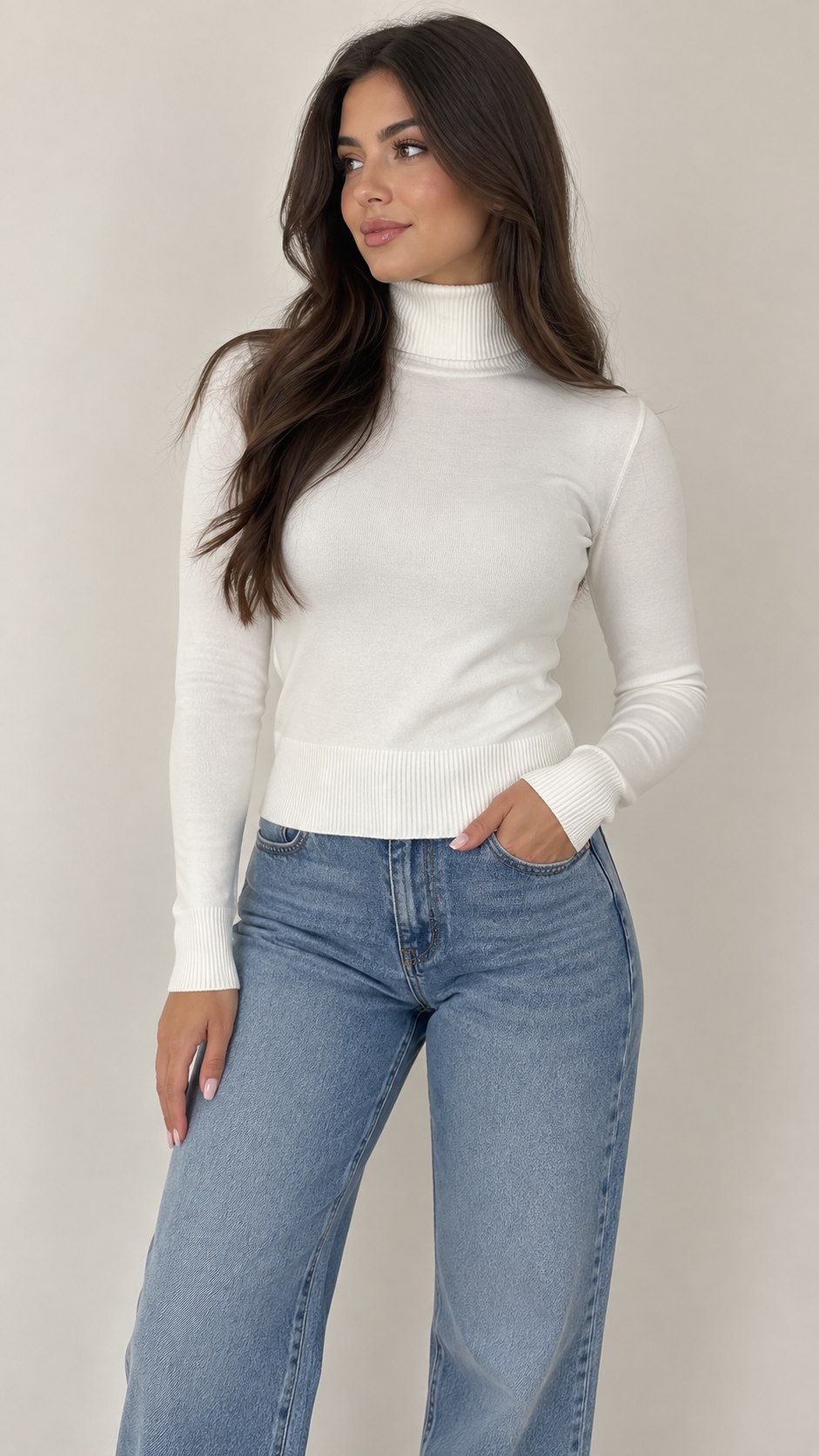 Soft High Neck Blouse