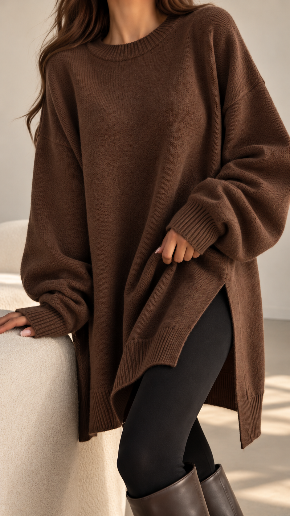 Classic Relaxed Fit Knit Sweater