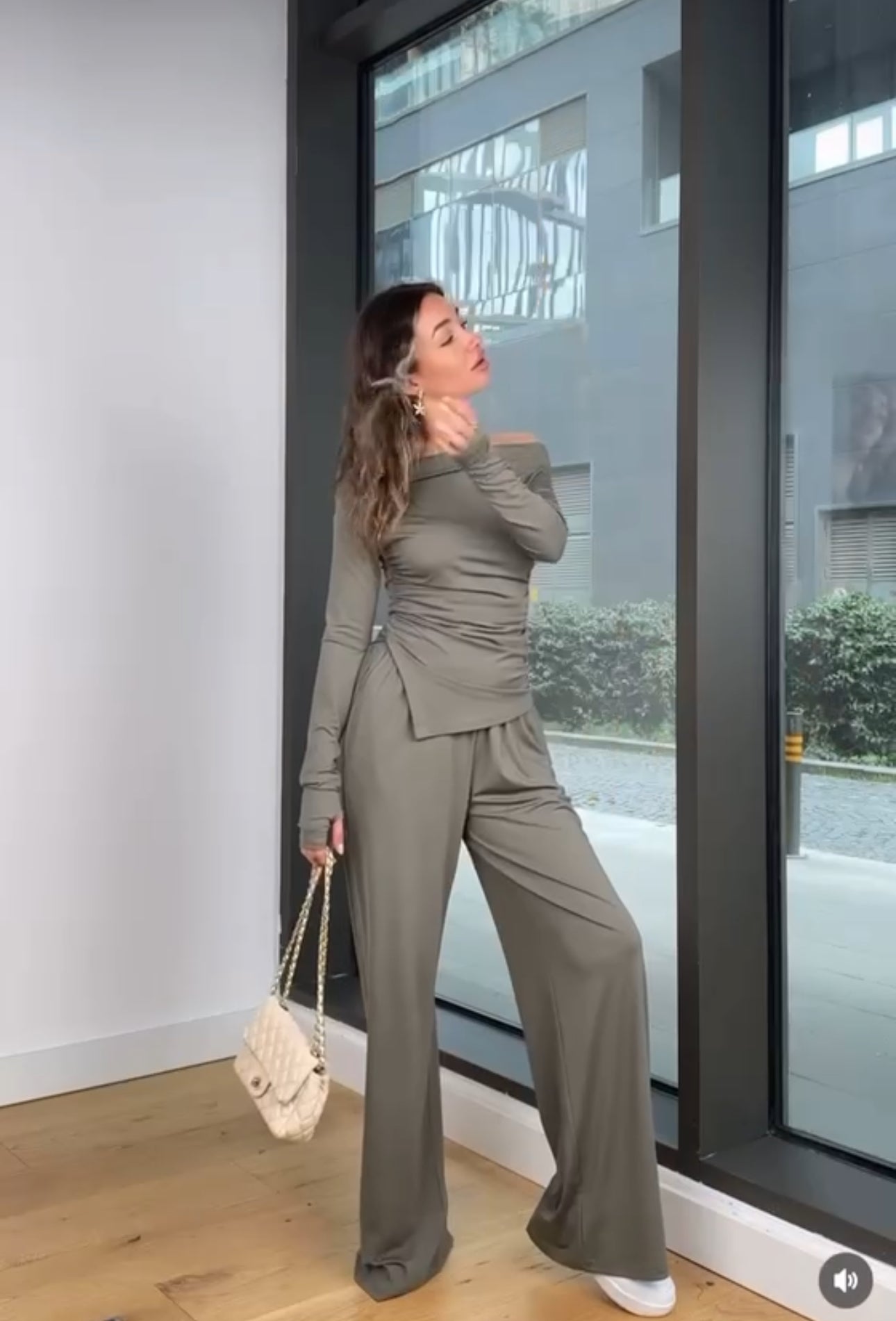 Luxe Comfort Off-Shoulder Lycra Set