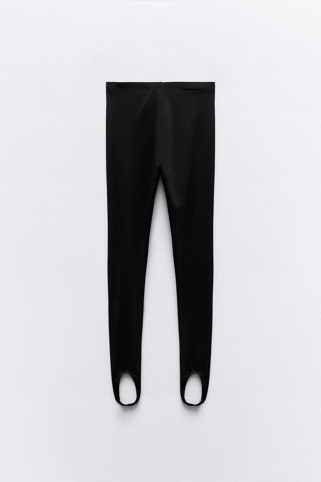 High-Waisted Cotton Polyester Blend Lycra Stirrup Leggings
