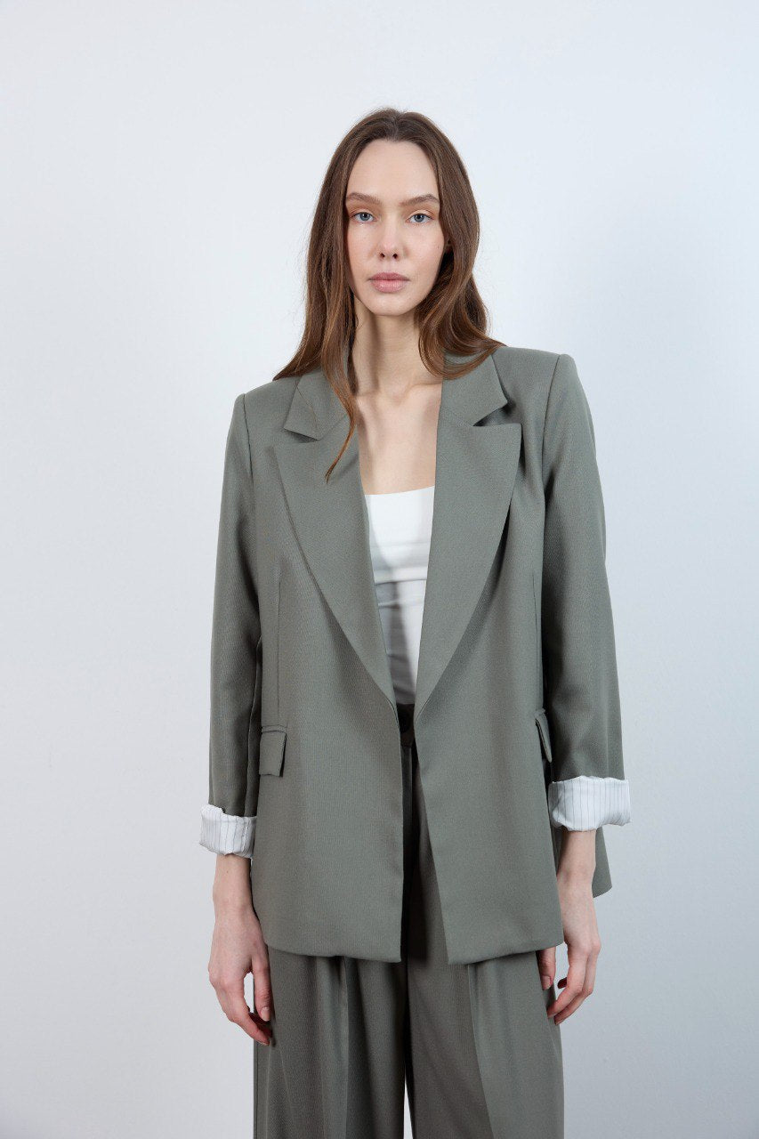 Chic Tailored Oversized & Straight Trouser Suit