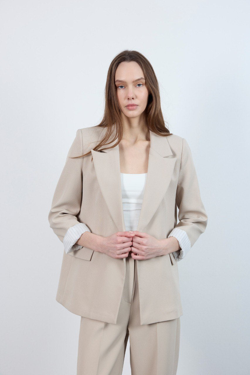 Chic Tailored Oversized & Straight Trouser Suit