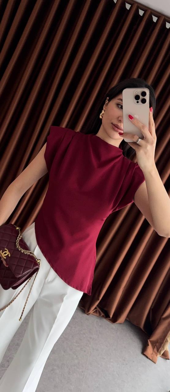 Edgy Structured Wrap Top