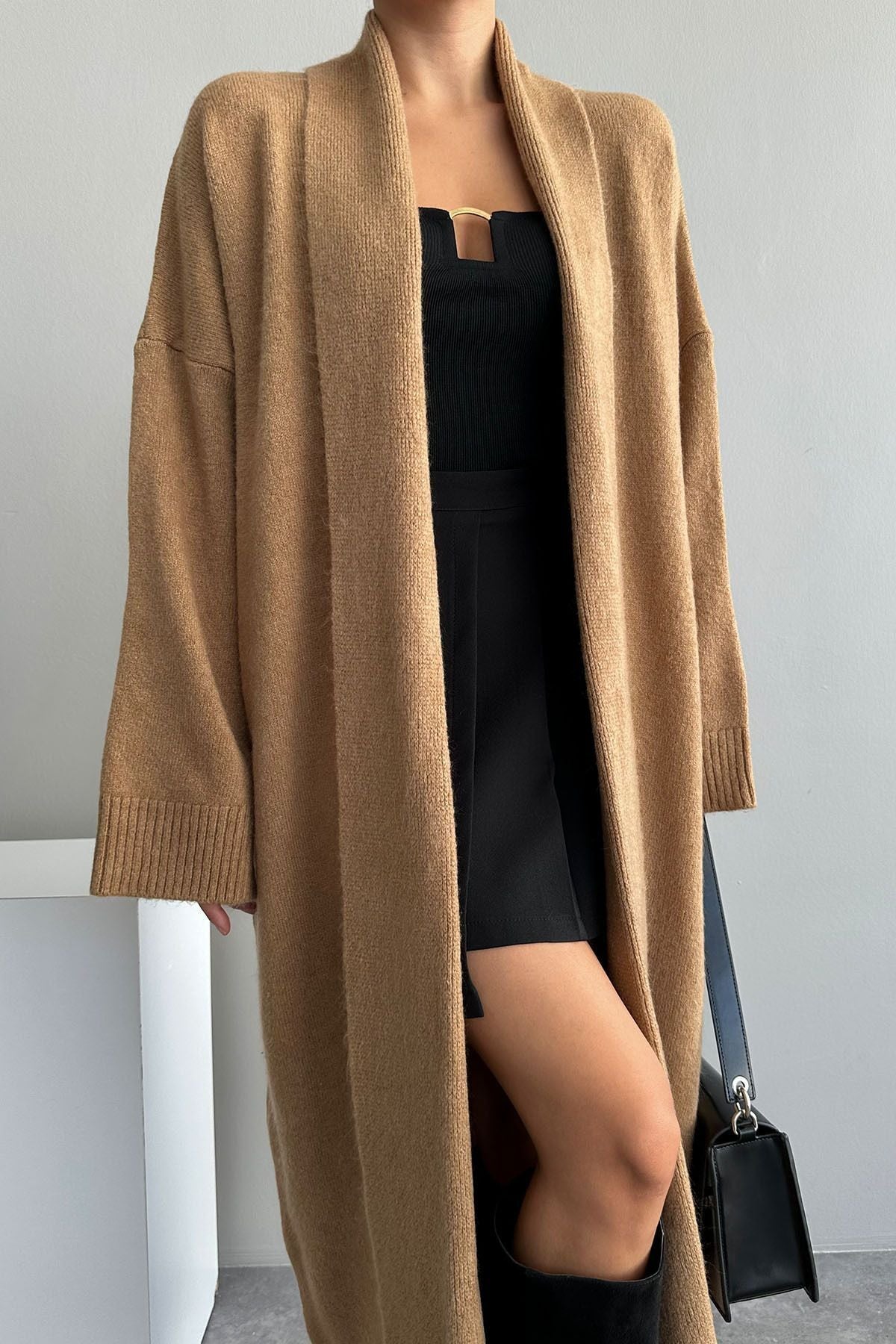 Wool Blend Long Cardigan