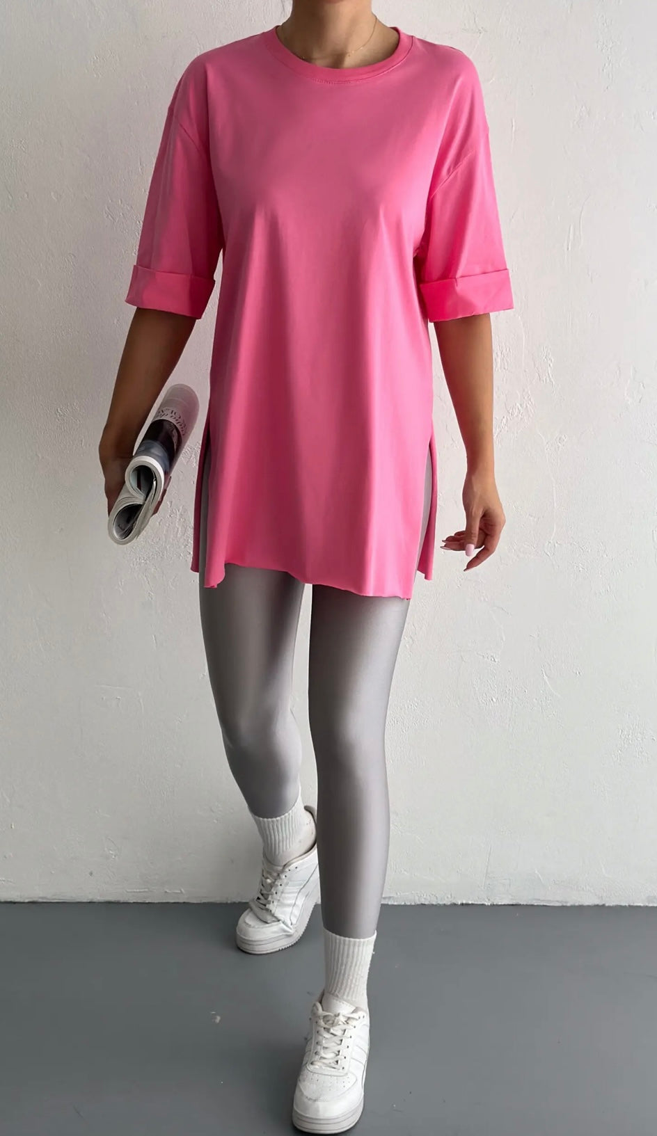 Oversized Side Slit T-shirt