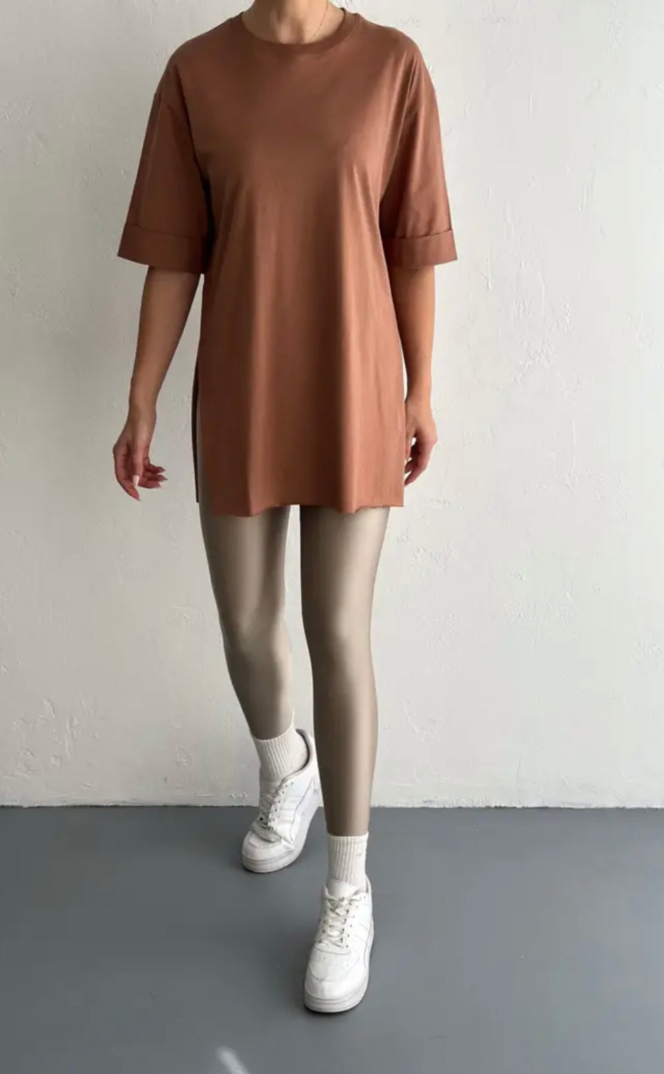 Oversized Side Slit T-shirt