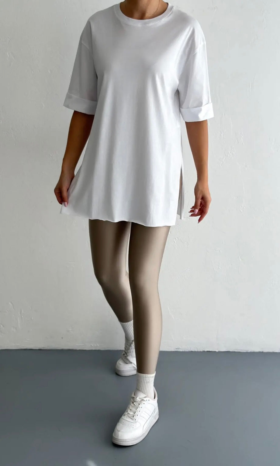 Oversized Side Slit T-shirt