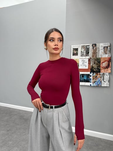 Rounded stretchy long sleeve
