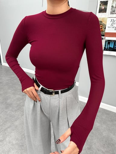 Rounded stretchy long sleeve