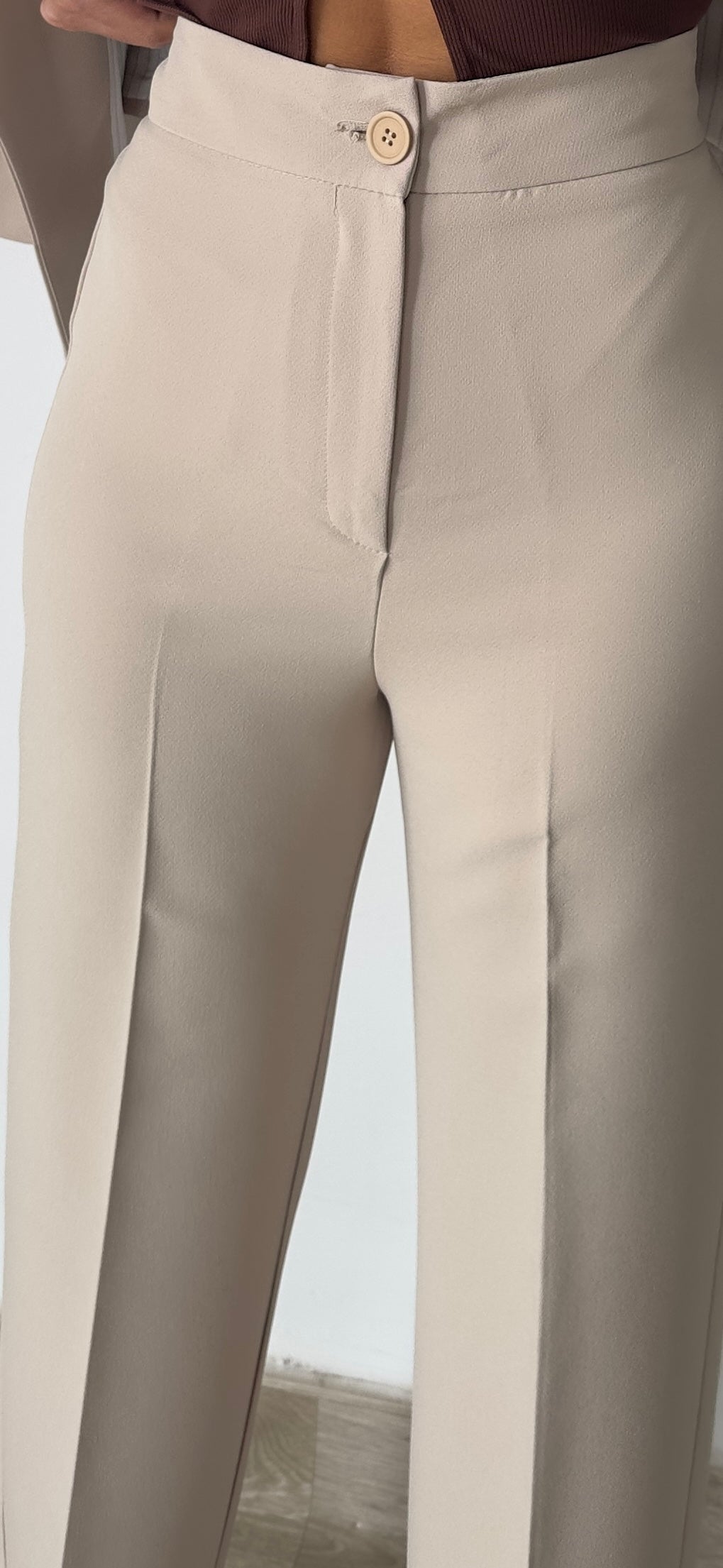Chic Tailored Oversized & Straight Trouser Suit