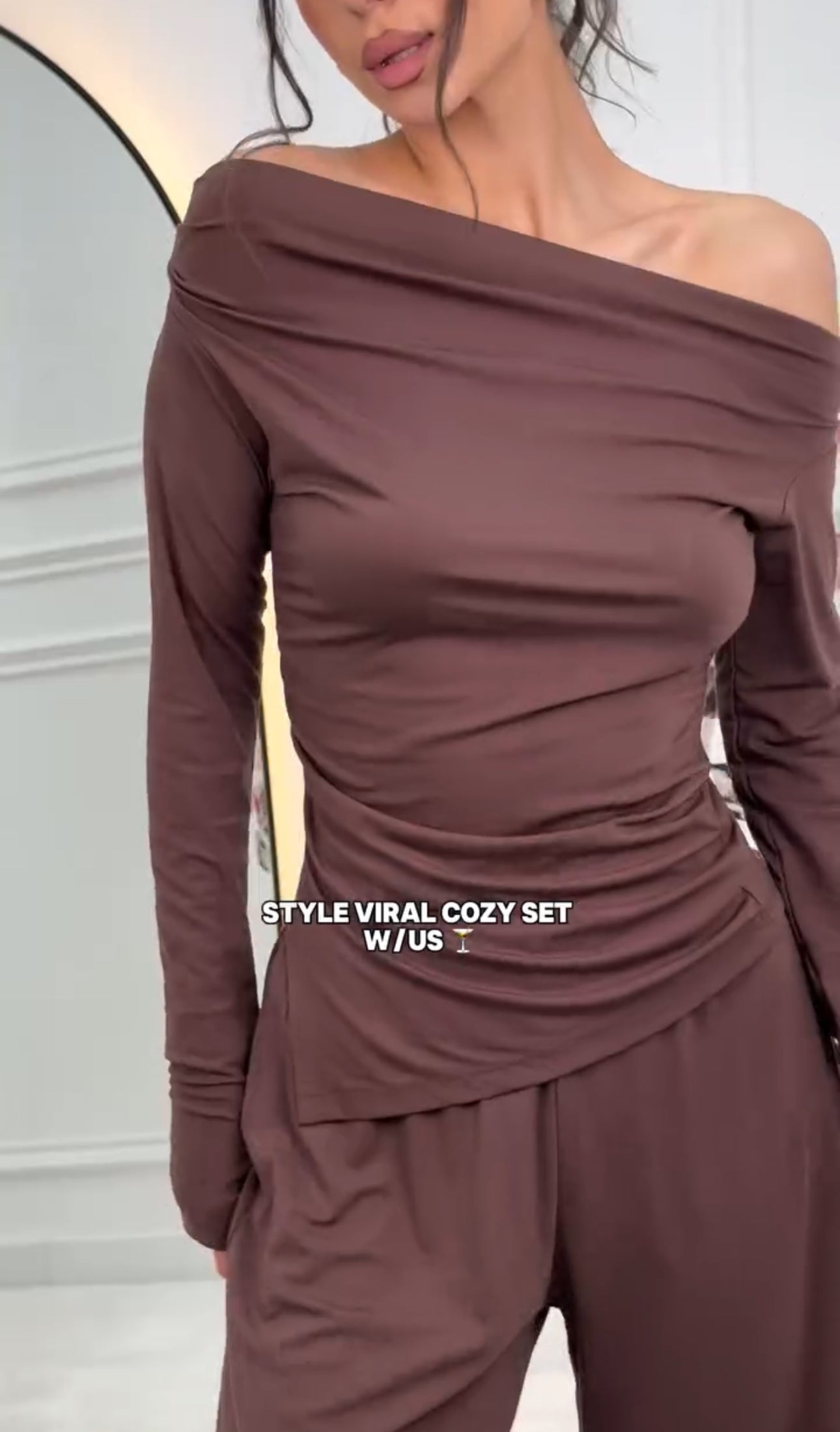 Luxe Comfort Off-Shoulder Lycra Set