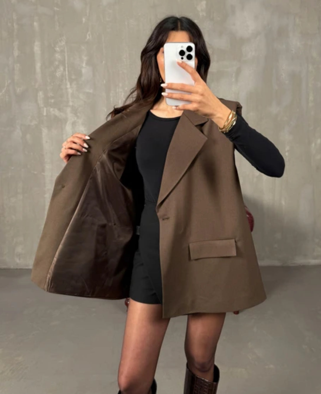 Belted Sleeveless Blazer Vest
