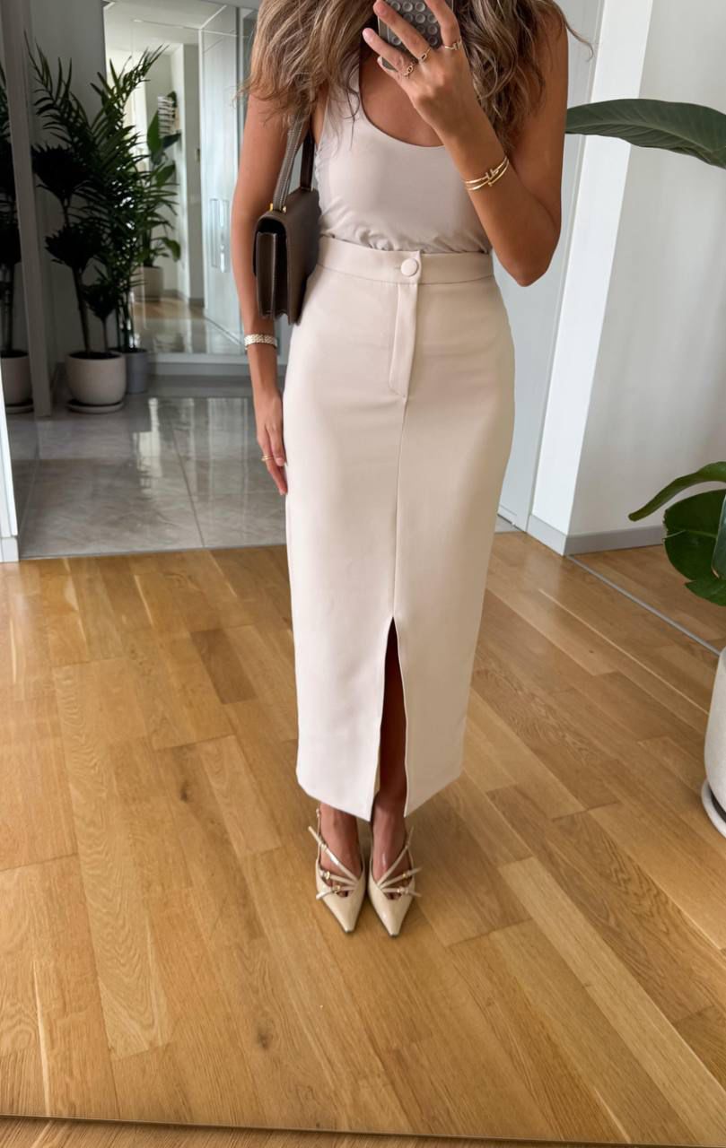 The Sculpt Midi Skirt