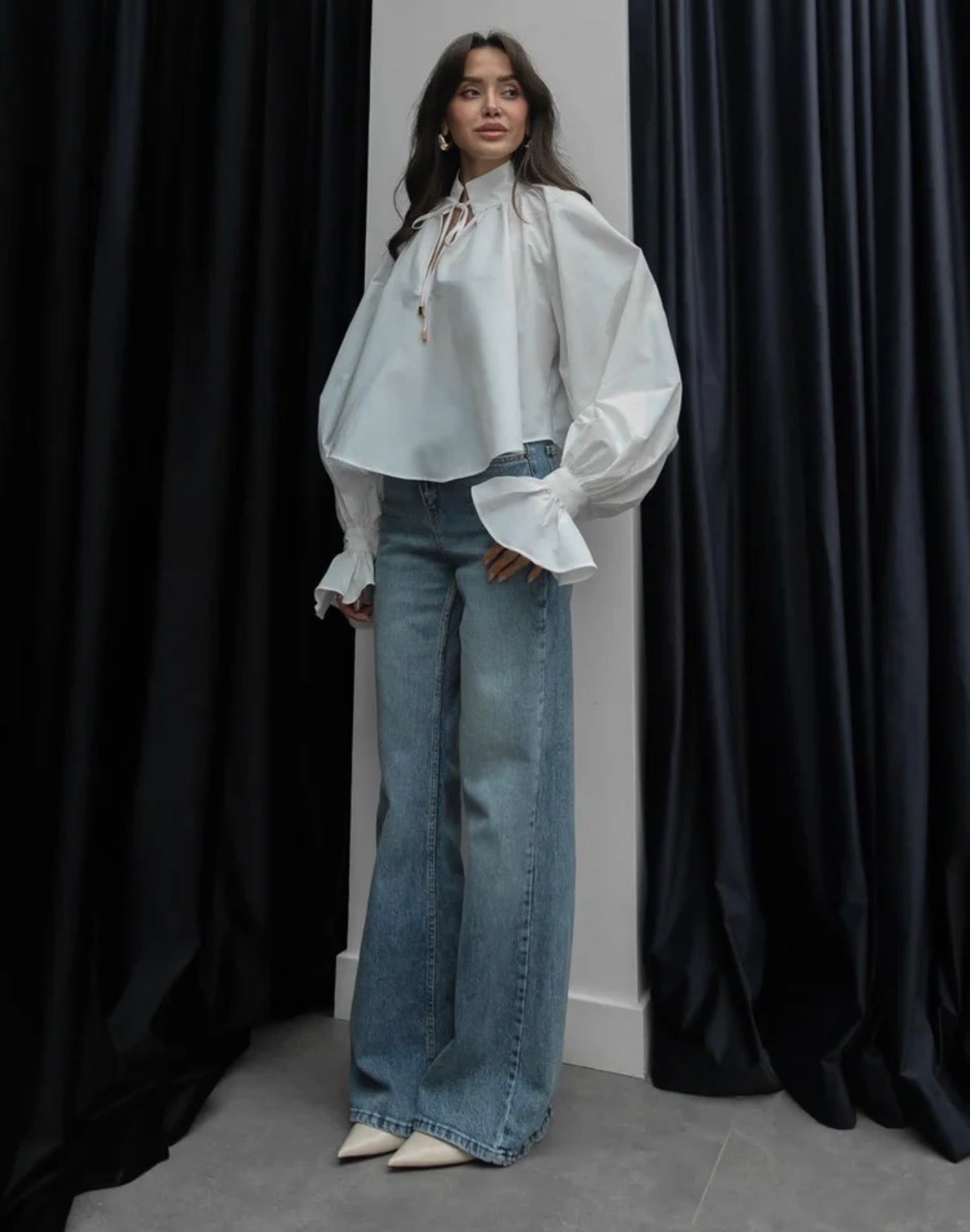 Isabella Tie-Neck Shirt