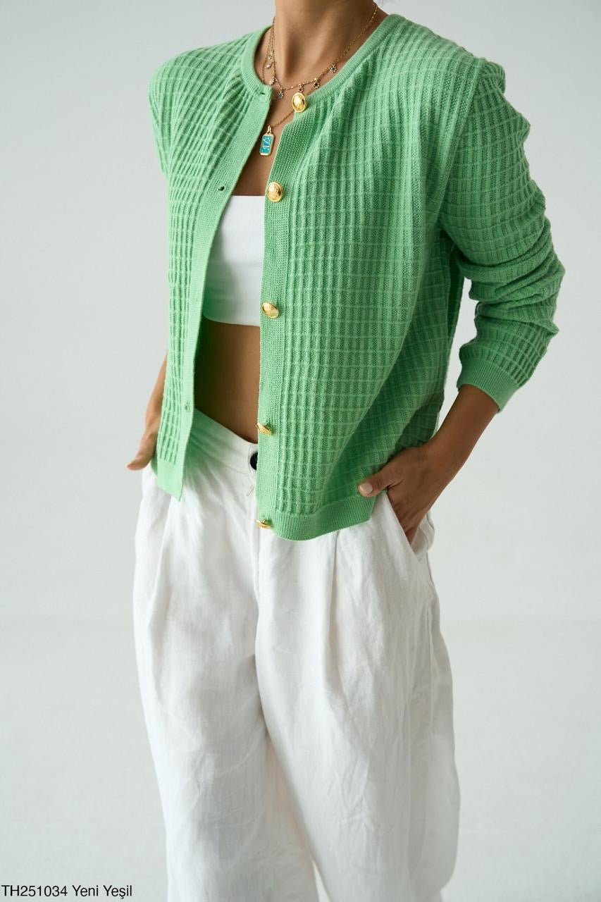 Golden Button Cardigan