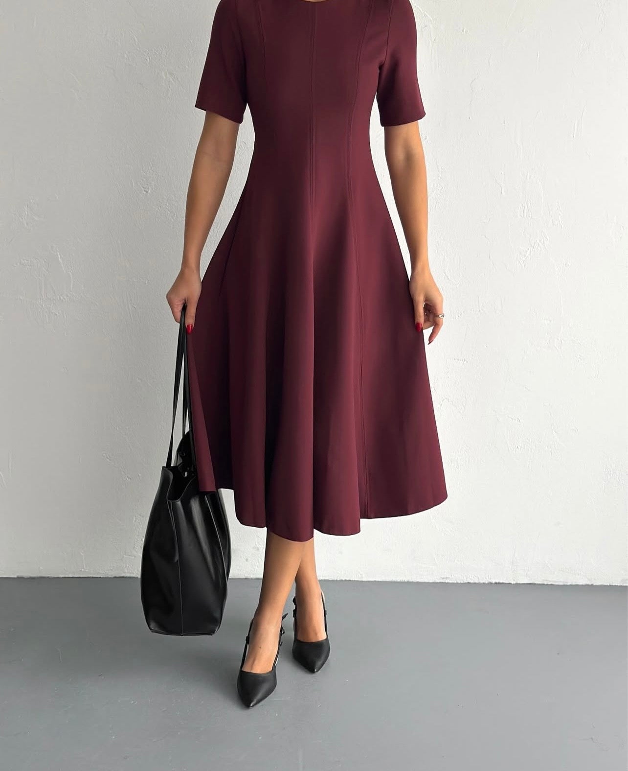 Essential Structured Midi Dress