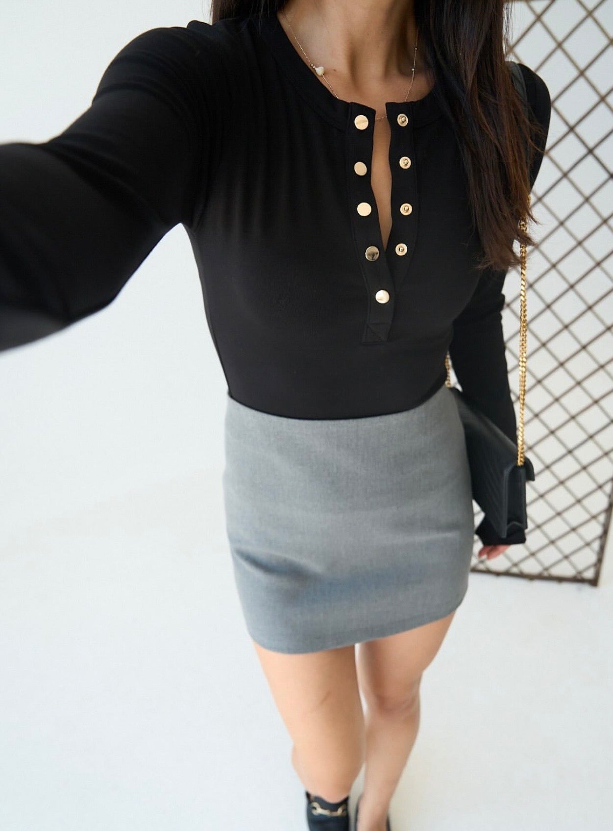 Elegant Buttoned Top
