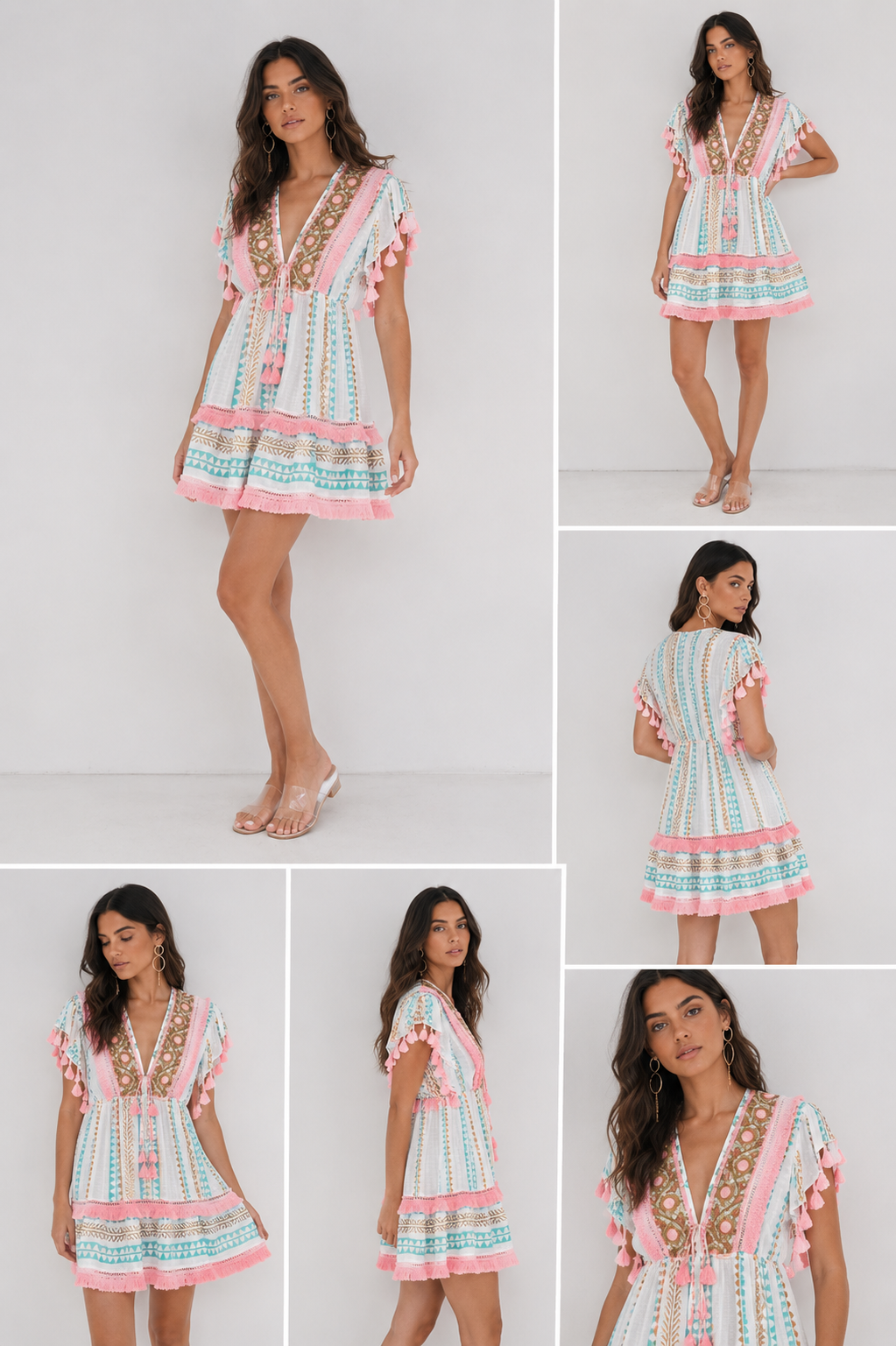 Peach short dress