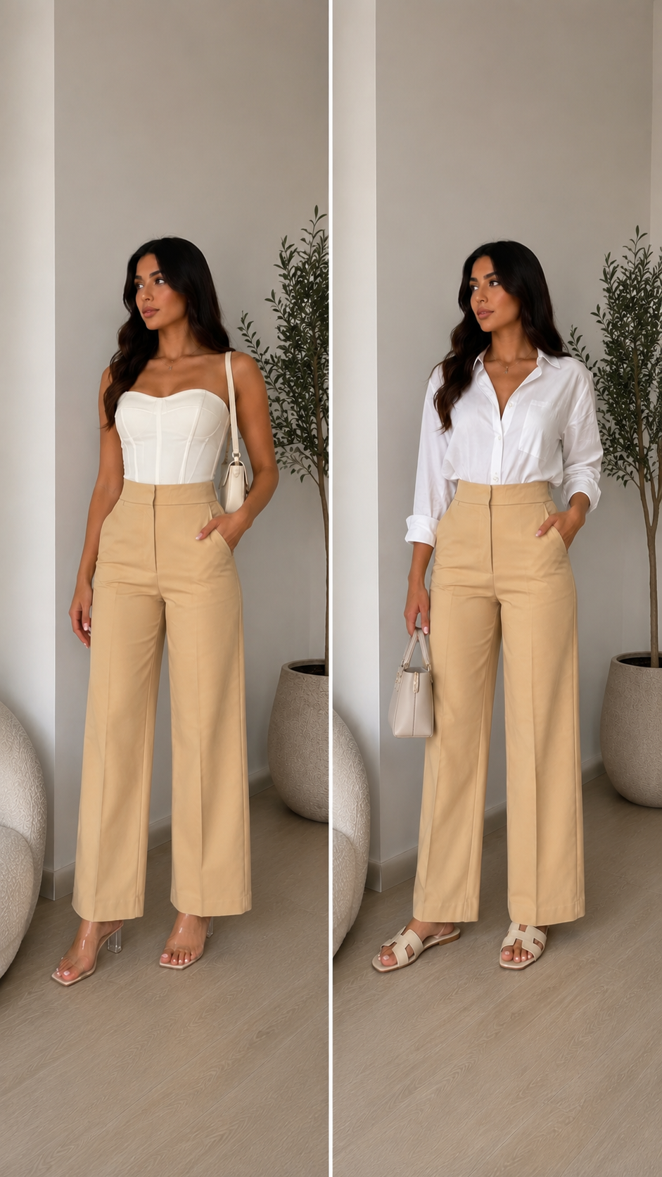High Waist Formal Trousers