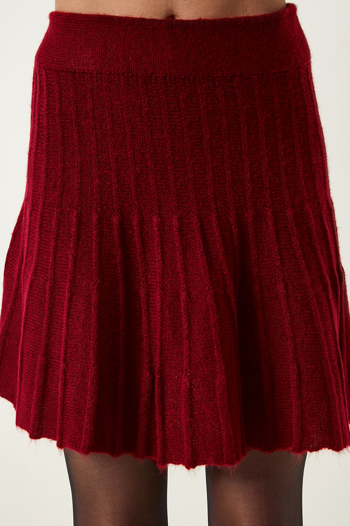 High Neck Wool Skirt Set