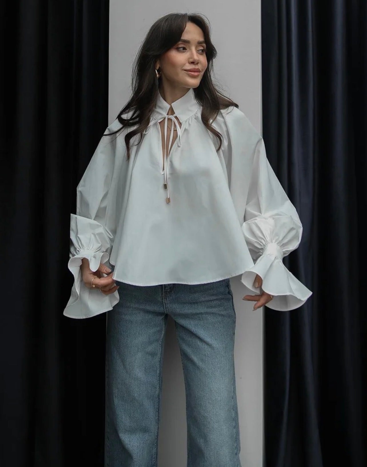 Isabella Tie-Neck Shirt