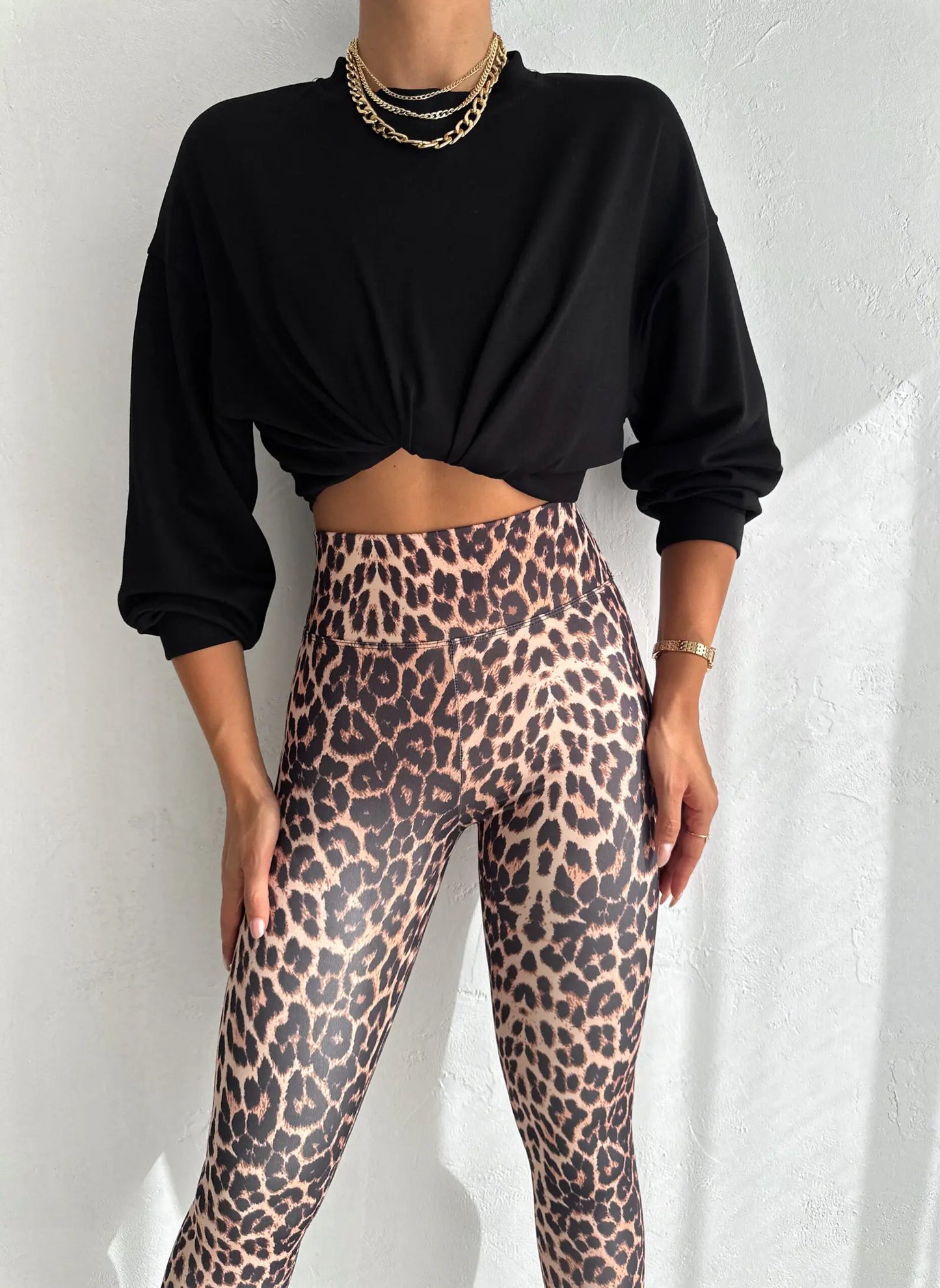 Leopard Flex Cotton Leggings