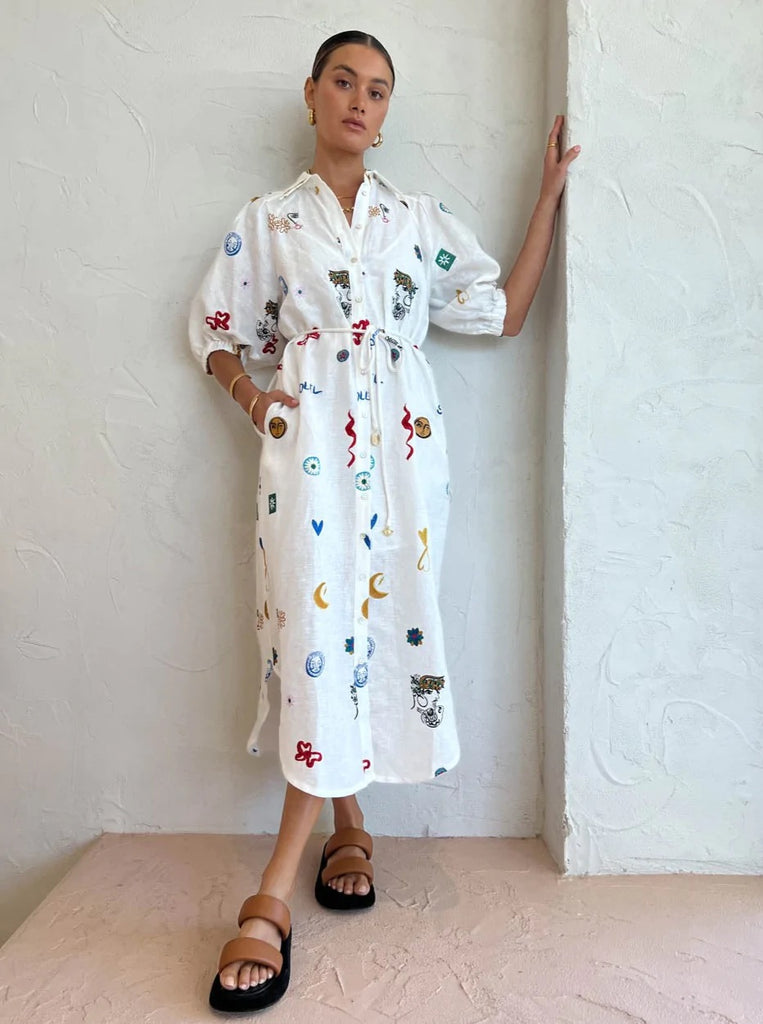 Printed dress - without belt
