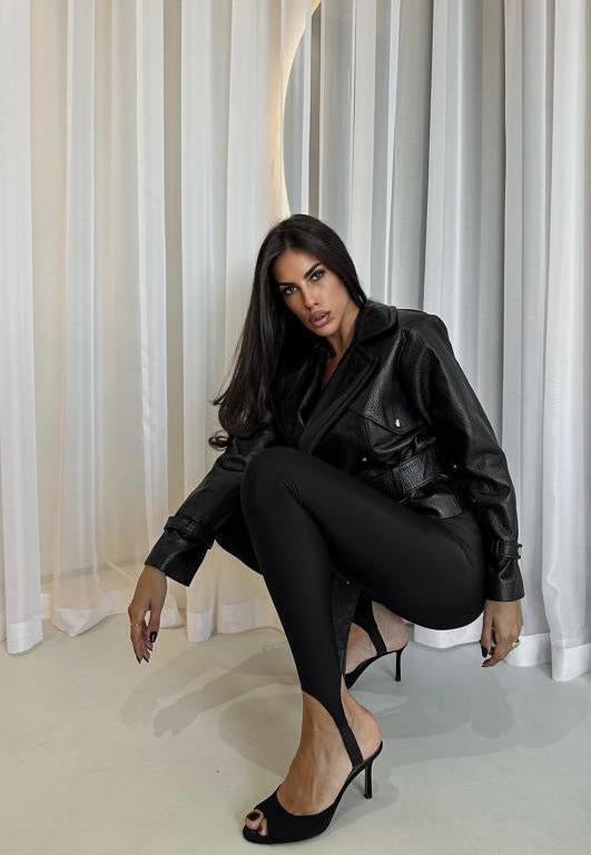 Shiny Stirrup Leggings