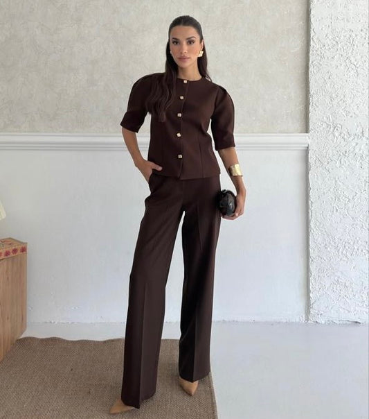 Chocolate Tailored Ensemble