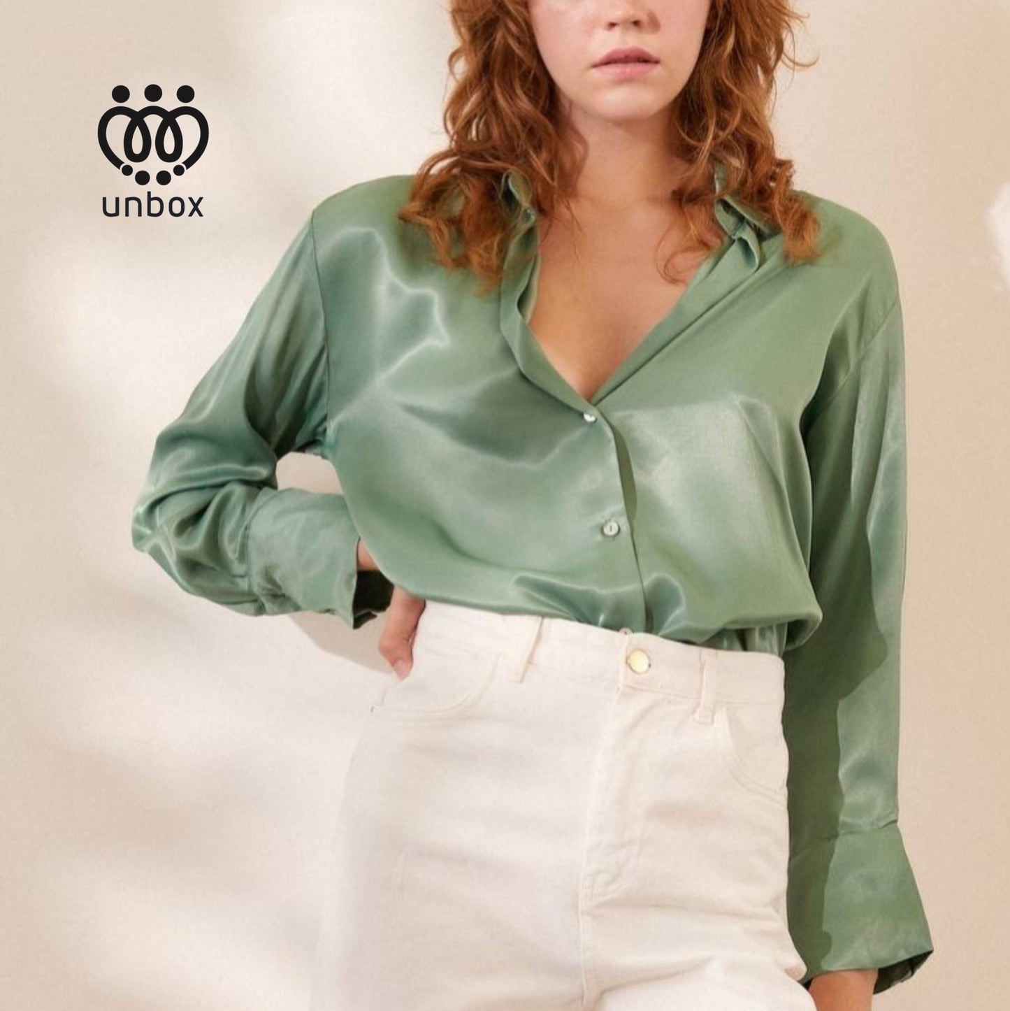 Satin Buttoned Shirt