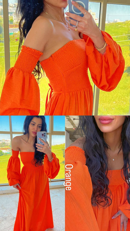 Off-Shoulder Maxi Dress