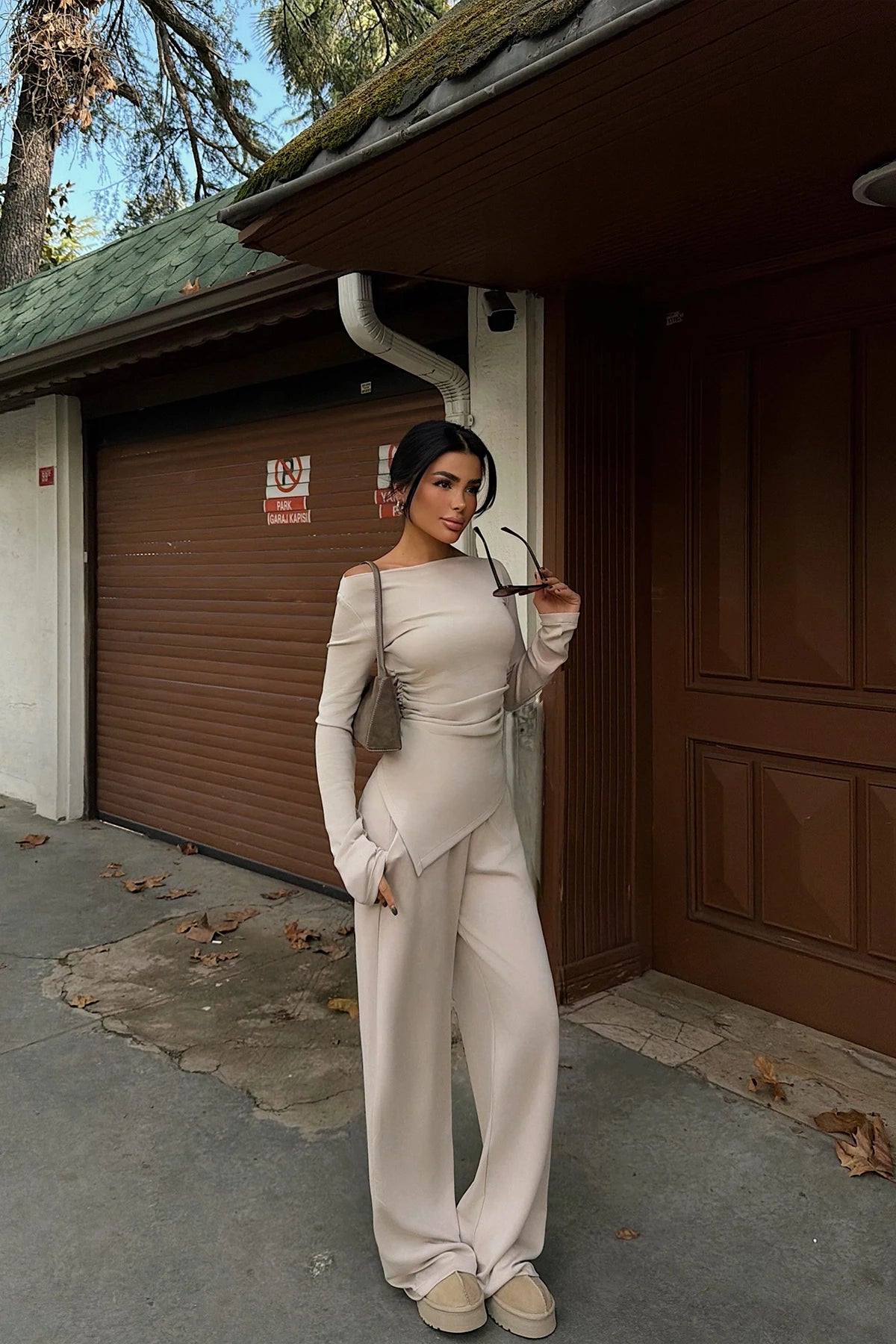 Luxe Comfort Off-Shoulder Lycra Set