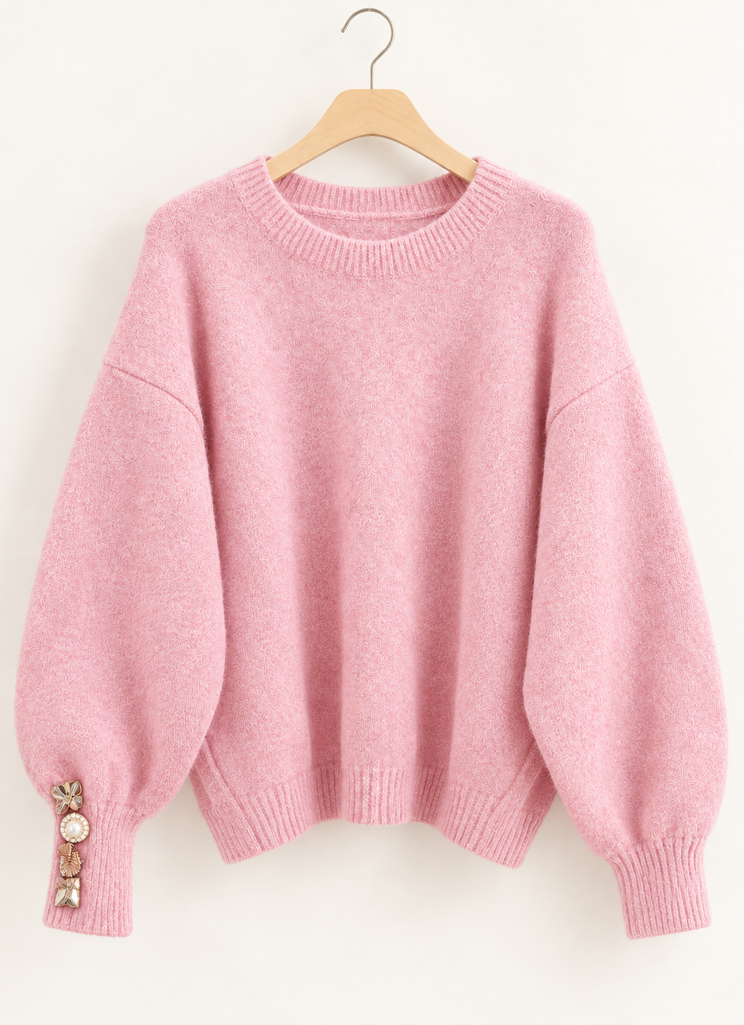 Balloon Sleeve Knit Sweater